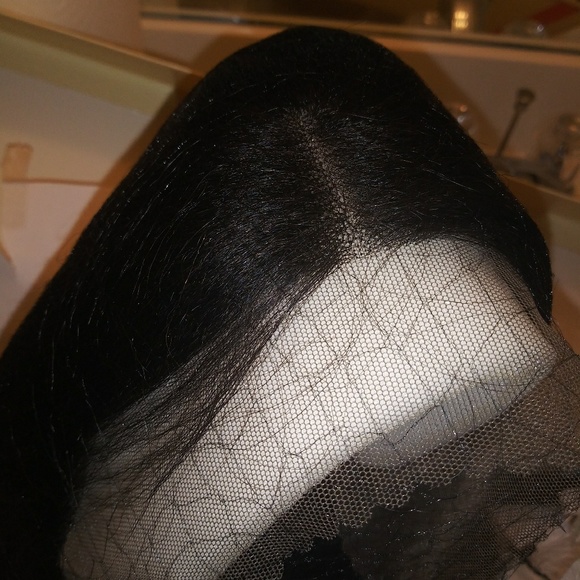 **SOLDNWT 100% Brazalian Human Hair Lace Front Wig 1B - Picture 4 of 6